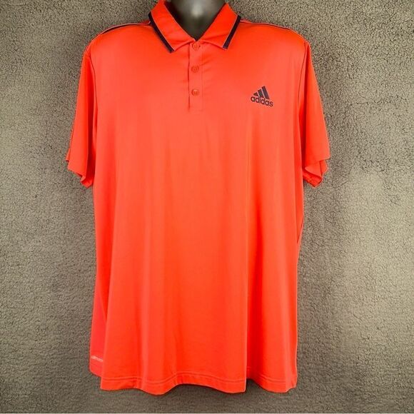 adidas Other - Adidas‎ Shirt Mens XL Red Flash Barricade Ventilated Climacool Wicking Golf Polo